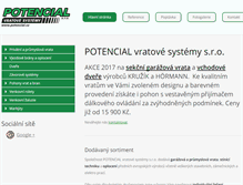 Tablet Screenshot of potencial.cz